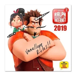 CALENDARIO 2019 RALPH BREAKS THE INTERNET DISNEY 30X30 CM                  