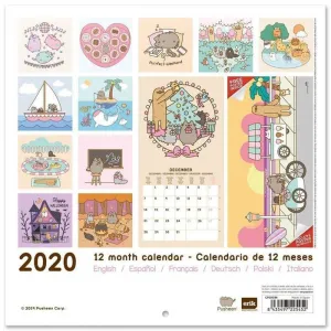 CALENDARIO 2020 PUSHEEN ROSE COLLECTION 30X30                              