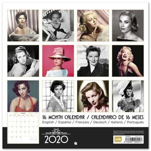 CALENDARIO 2020 HOLLYWOOD ACTRESSES 30X30                                  