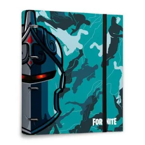 FORTNITE CARPETA 4 ANILLAS TROQUELADA PREMIUM COLOR AZUL
