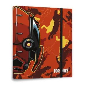 FORTNITE CARPETA 4 ANILLAS TROQUELADA PREMIUM COLOR MARRON