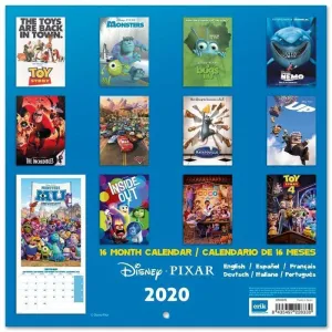 CALENDARIO 2020 DISNEY PIXAR 30X30                                         