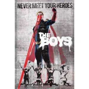 POSTER THE BOYS NEVER MEET YOUR HEROES 61 X 91 CM POSTER THE BOYS NEVER MEET YOUR HEROES 61 X 91 CM