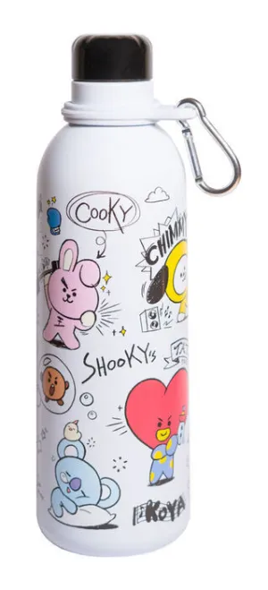 BOTELLA METALICA HOT&COLD 500ML BT21
