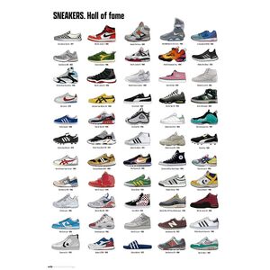 POSTER SNEAKERS HALL OF FAME 61 X 91 CM