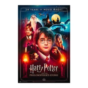 POSTER HARRY POTTER LA PIEDRA FILOSOFAL 20 ANIVERSARIO 61 X 91 CM