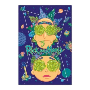 POSTER RICK & MORTY HIGH IN THE SKY 61 X 91 CM POSTER RICK & MORTY HIGH IN THE SKY 61 X 91 CM