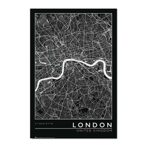 POSTER LONDON CITY MAP 61 X 91 CM