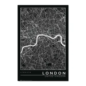POSTER LONDON CITY MAP 61 X 91 CM