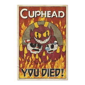 POSTER CUPHEAD YOU DIED! 61 X 91,5 CM