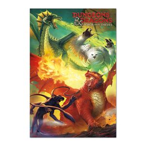 POSTER DUNGEONS & DRAGONS HONOR AMONG THIEVES MONSTERS 61 X 91,5 CM