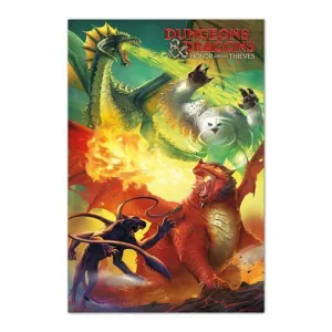POSTER DUNGEONS & DRAGONS HONOR AMONG THIEVES MONSTERS 61 X 91,5 CM