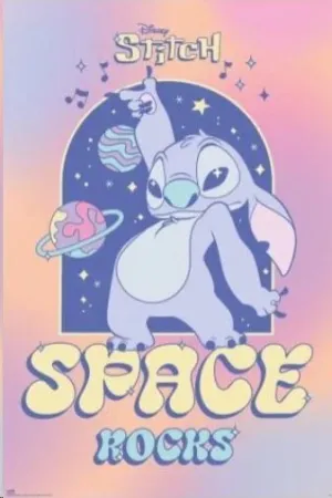 POSTER DISNEY STITCH SPACE ROCKS 61 X 91 CM POSTER DISNEY STITCH SPACE ROCKS 61 X 91 CM