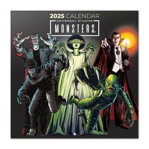 UNIVERSAL MONSTERS CALENDARIO 2025 30X30 CM