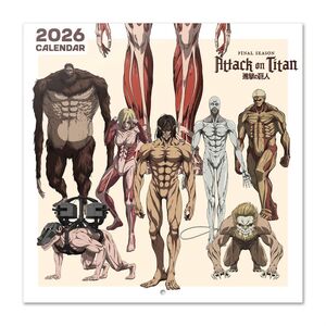 ATTACK ON TITAN CALENDARIO 2026 30X30