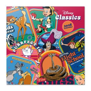 DISNEY CLASICOS CALENDARIO 2026 30X30