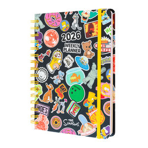 AGENDA ANUAL 2026 SEMANA VISTA A5 LOS SIMPSONS