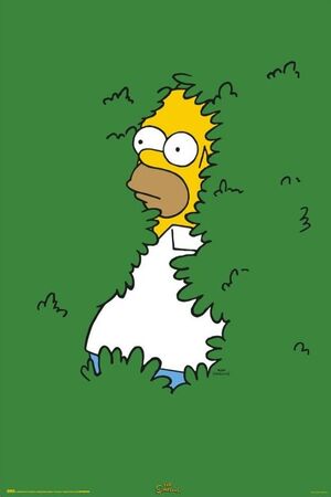 POSTER THE SIMPSONS HOMER ARBUSTO 61 X 91,5 CM