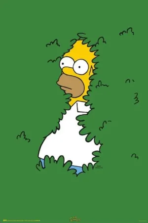 POSTER THE SIMPSONS HOMER ARBUSTO 61 X 91,5 CM