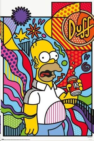 POSTER THE SIMPSONS HOMER ART
