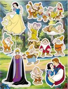 BLANCANIEVES Y LOS 7 ENANITOS SET IMANES DISNEY                            