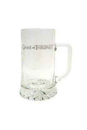 JUEGO DE TRONOS JARRA CERVEZA CRISTAL GAME OF THRONES LOGO                 