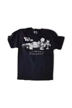 MISTER BLACK TEE BACK IN TIME CAMISETA NEGRA UNISEX T-M                    