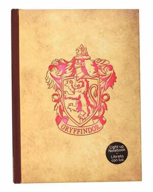 HARRY POTTER LIBRETA CON LUZ GRYFFINDOR