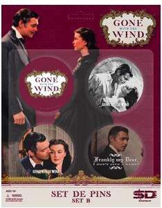 LO QUE EL VIENTO SE LLEVO SET B DE 4 PINS                                  