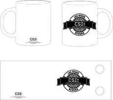 (NEX) CSI LOGO TAZA BLANCA CERAMICA CSI                                    