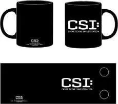 (NEX) CSI LOGO TAZA NEGRA CERAMICA CSI                                     