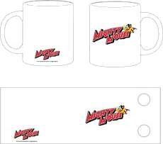 SUPER RATON TAZA BLANCA MIGHTY MOUSE LOGO                                  