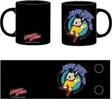 SUPER RATON TAZA NEGRA MIGHTY MOUSE IN ON HIS WAY                          
