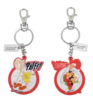 ASTERIX LLAVERO GOMA REVERSIBLE ASTERIX PAFFF!                             