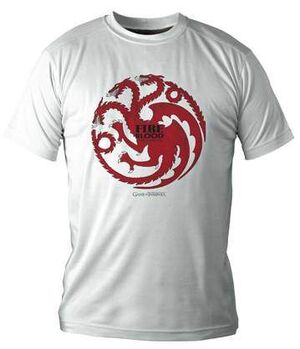 JUEGO DE TRONOS TARGARYEN CAMISETA BLANCA CHICO T-XXL                      