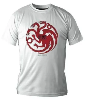 JUEGO DE TRONOS TARGARYEN CAMISETA BLANCA CHICO T-XXL                      
