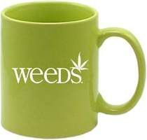 (NEX) WEEDS LOGO TAZA VERDE CLARO CERAMICA WEEDS                           