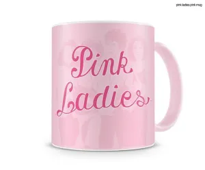 GREASE LOGO PINK LADIES TAZA ROSA CERAMICA                                 