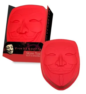 V DE VENDETTA MASCARA MOLDE PARA HORNO SILICONA LOGO                       