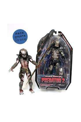 PACK MERCHAN B SHAMAN Y GUARDIAN FIG 18 PREDATORS SERIE 4 - 5              