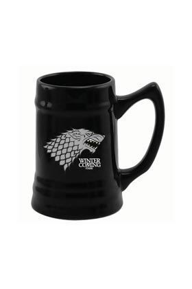 JUEGO DE TRONOS JARRA CERAMICA NEGRA STARK                                 