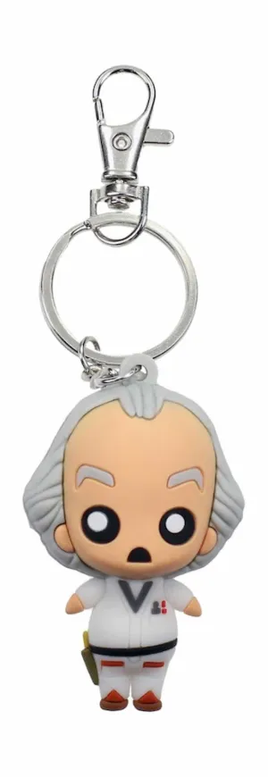 REGRESO AL FUTURO LLAVERO CABEZON DOC BROWN GOMA POKIS                     