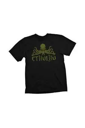 CTHULHU CAMISETA NEGRA CHICO LOGO T-L                                      
