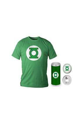 GREEN LANTERN CAMISETA VERDE CHICO LOGO T-S EDICION DELUXE                 