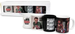 THE BIG BANG THEORY SET 4 MINI TAZAS CAFE                                  