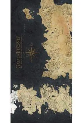 JUEGO DE TRONOS POSTER DE VIDRIO 60 X 30 CM MAPA SIETE REINOS JUEGO DE TRONOS POSTER DE VIDRIO 60 X 30 CM MAPA SIETE REINOS