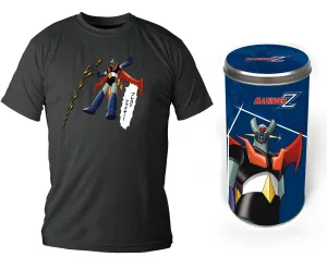 MAZINGER Z VOLANDO CAMISETA NEGRA CHICO T-L EDICION DELUXE                 