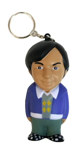 THE BIG BANG THEORY RAJESH LLAVERO ANTIESTRES 8 CM MOSQUETON               
