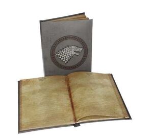 JUEGO DE TRONOS LIBRETA CON LUZ STARK