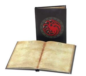 JUEGO DE TRONOS LIBRETA CON LUZ TARGARYEN